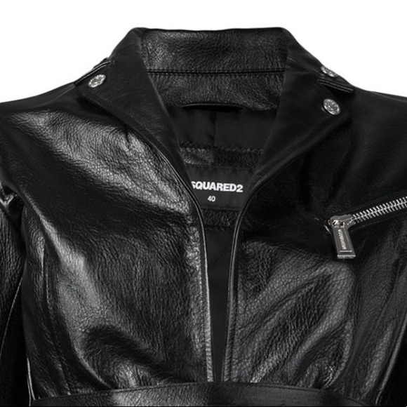 Dsquared2 fitted biker jacket - brand New! Size 40, but runs very small. - Picture 2 of 5